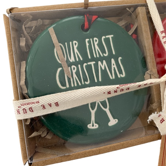 ❤️❤️❤️Rae Dunn newlyweds first Christmas together ornaments❤️❤️❤️ - Picture 2 of 3